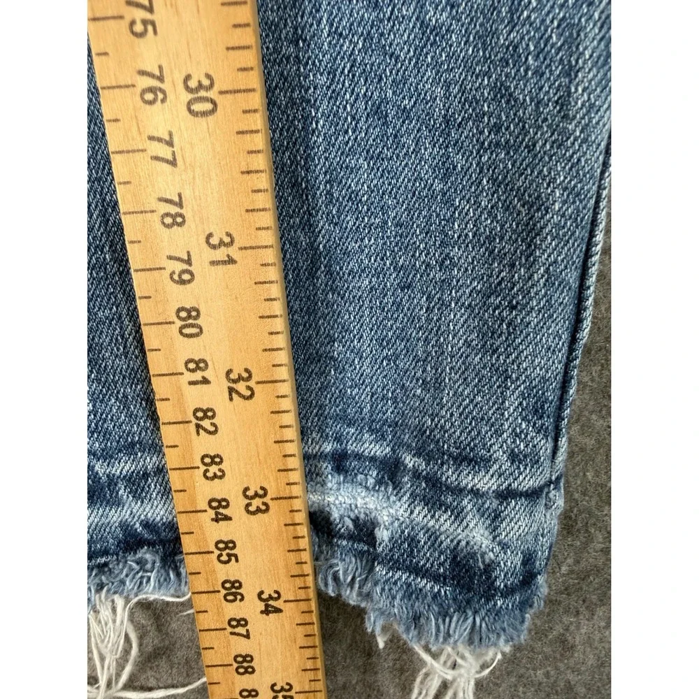 Lucky Brand Sienna Slim Boyfriend Jeans Light Wash Distressed Raw Hem Size‎ 2 26